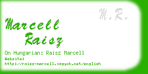 marcell raisz business card